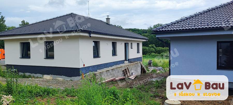 Dokončená fasáda rodinného domu