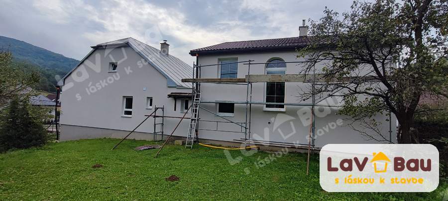 Zateplený dom po dokončení fasády